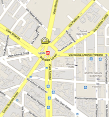 Mappa Piazzale Loreto, Viale Monza